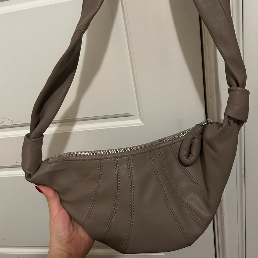 Lemaire Brown Shoulder Bag with Minimalist Design
